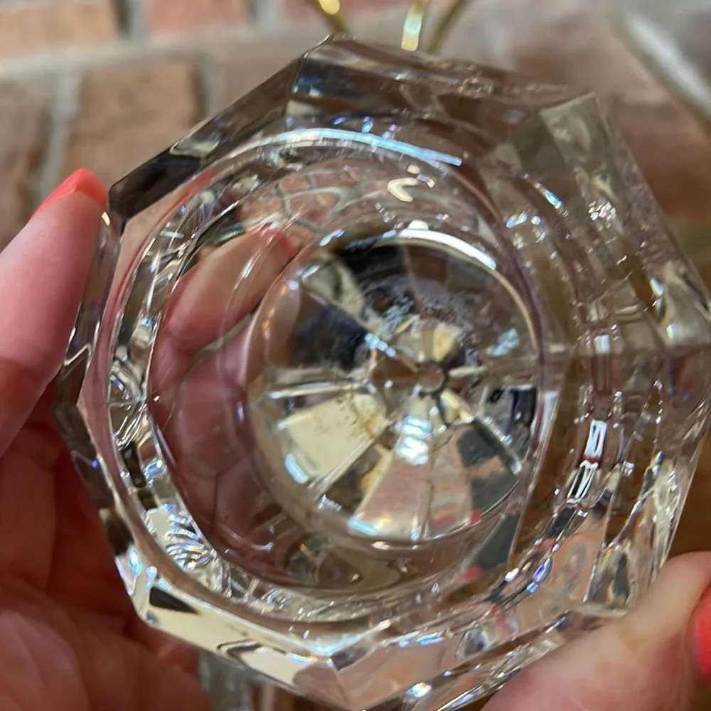 PartyLite Solitaire Crystal & Brass Candle Holder - Picture 7 of 7